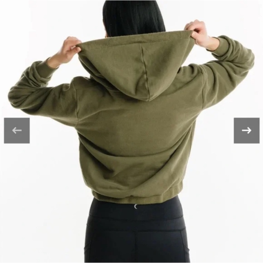 Zyia Active Olive Calmness Pocket Hoodie
